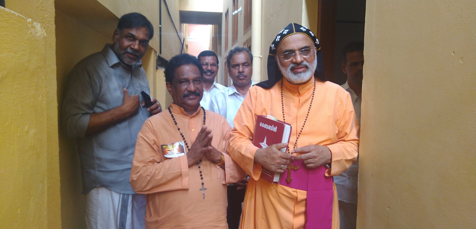 Brother Mathew Albin with Mar Samual Ireniyos