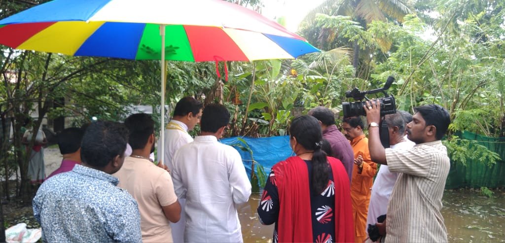 Foundation Stone Blessed by Mar Thomas tharayil 
