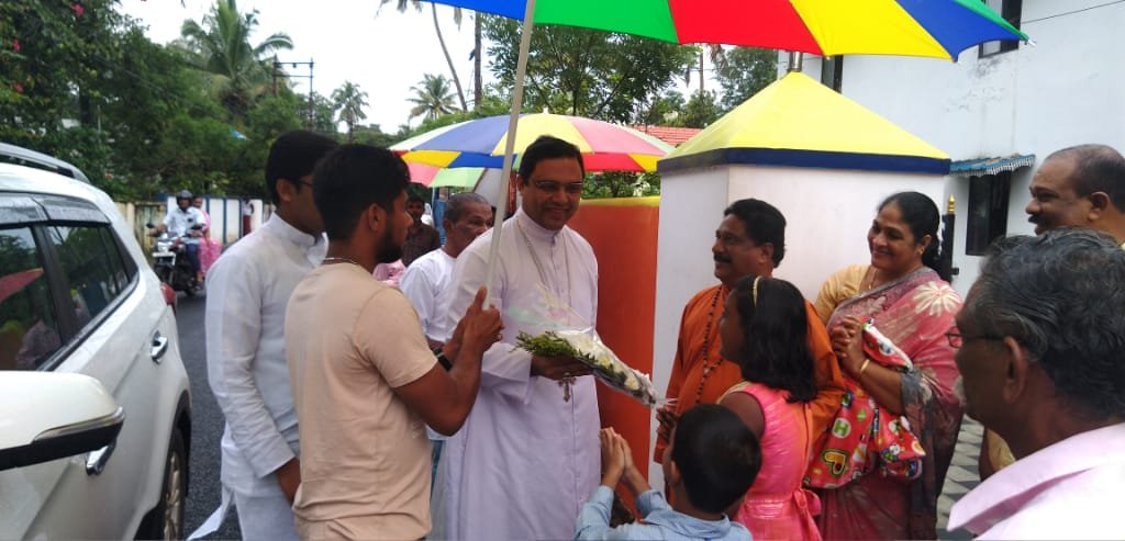 Foundation Stone Blessed by Mar Thomas tharayil 
