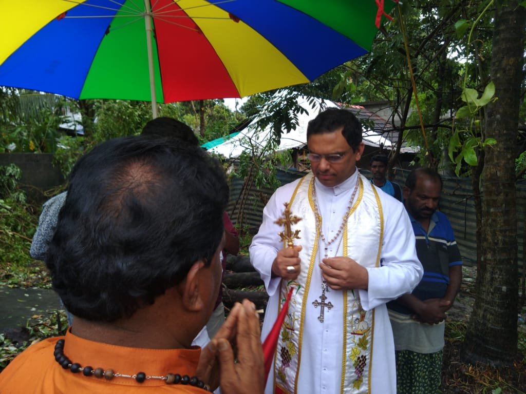 Foundation Stone Blessed by Mar Thomas tharayil 
