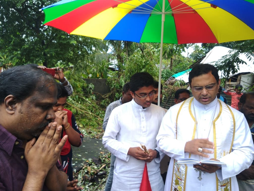 Foundation Stone Blessed by Mar Thomas tharayil 