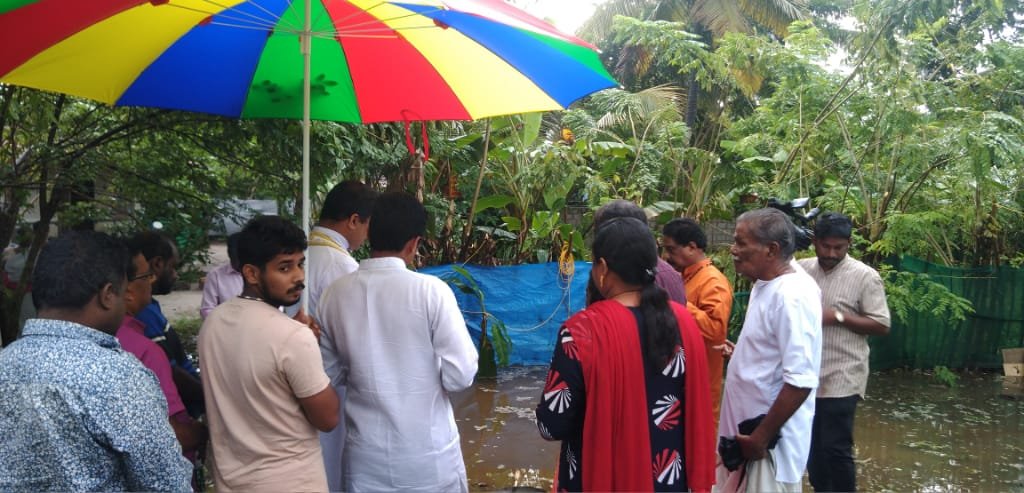 Foundation Stone Blessed by Mar Thomas tharayil 