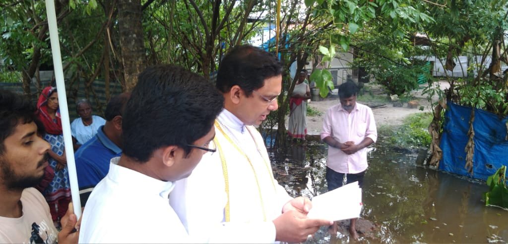 Foundation Stone Blessed by Mar Thomas tharayil 