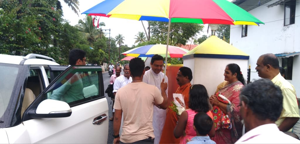 Foundation Stone Blessed by Mar Thomas tharayil 